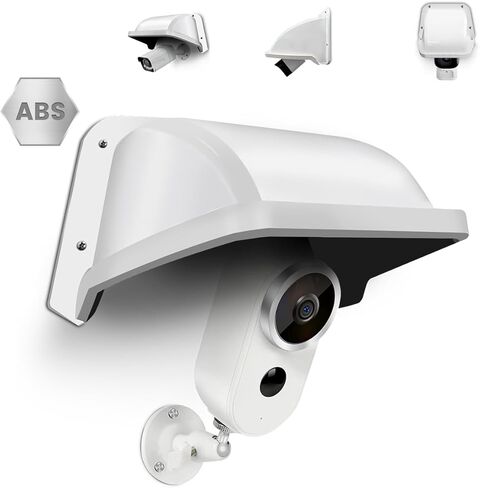 Universal Security Camera Covers Shield Sun Rain, Waterproof Protective Roof for Bullet, Dome Cameras, ABS Plastic Shade Cover (Black) in Saudi Arabia