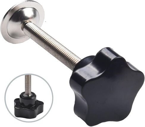 Star Knob Screw M8 x 60 mm 45# Steel Thread Clamping Hand Tightening Knob with Comfortable Grip for Mechanical Equipment and Instruments(A) in Saudi Arabia