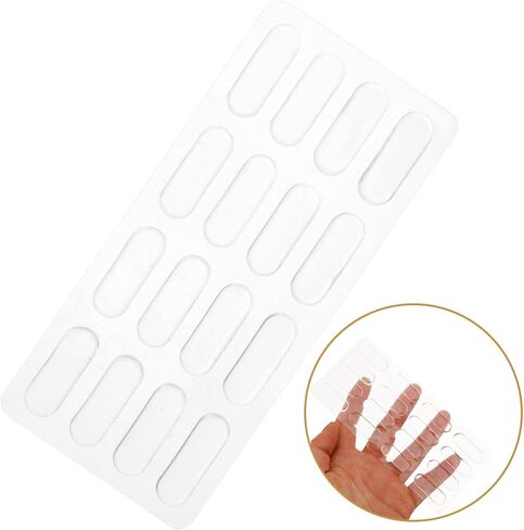 Housoutil 2Pcs Silicone Cabinet Door Bumper Strips Collision Drawer Pads Versatile Furniture Protection Strong Adhesion Non Slip Design for Safe Home in Saudi Arabia
