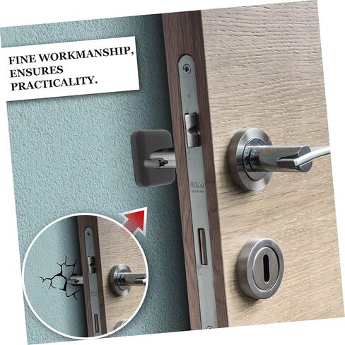 10Pcs Door Handle Wall Protector Adhesive Bumper Guard for Knobs Rounded Corner Design Suitable for Various Surfaces Prevents Wall Damage from Furniture and Doors in Saudi Arabia