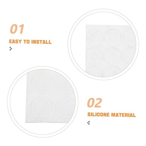 Mikikit 27pcs Toilet Seat Bumpers Self Adhesive Protective Pads for Furniture Speakers Durable Silicone Bumpers Easy Installation Versatile Use Prevent Damage from Accidental Collisions in Saudi Arabia