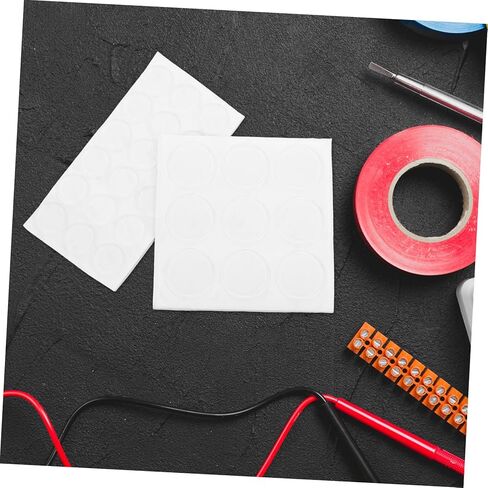 Mikikit 27pcs Toilet Seat Bumpers Self Adhesive Protective Pads for Furniture Speakers Durable Silicone Bumpers Easy Installation Versatile Use Prevent Damage from Accidental Collisions in Saudi Arabia