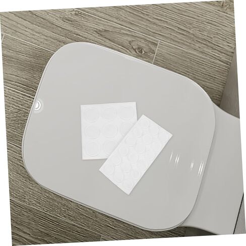 Mikikit 27pcs Toilet Seat Bumpers Self Adhesive Protective Pads for Furniture Speakers Durable Silicone Bumpers Easy Installation Versatile Use Prevent Damage from Accidental Collisions in Saudi Arabia