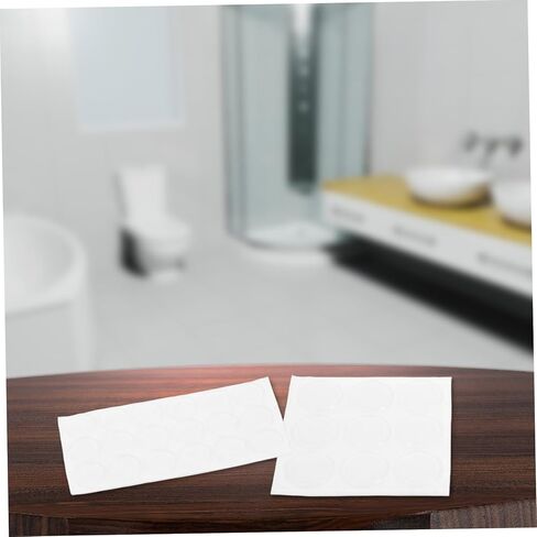 Mikikit 27pcs Toilet Seat Bumpers Self Adhesive Protective Pads for Furniture Speakers Durable Silicone Bumpers Easy Installation Versatile Use Prevent Damage from Accidental Collisions in Saudi Arabia