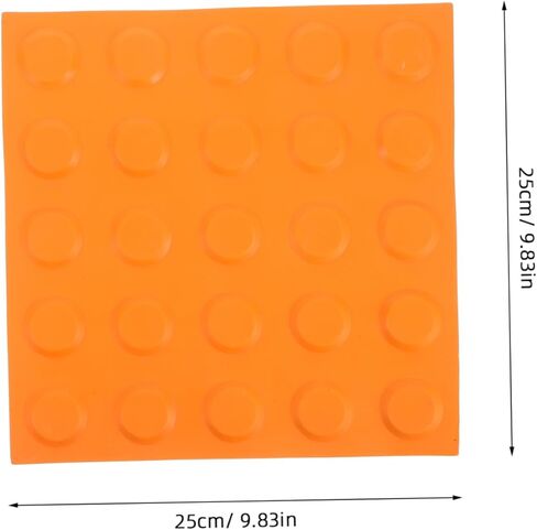 Cabilock 2pcs Non-slip Blind Sidewalk Adhesive Tiles Durable Raised Bump Dots for Enhanced Indoor Outdoor Accessibility Weather-resistant Safety Pads for Visually Impaired Navigation in Saudi Arabia