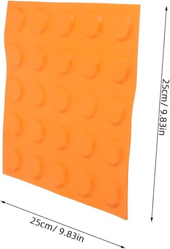 Cabilock 2pcs Non-slip Blind Sidewalk Adhesive Tiles Durable Raised Bump Dots for Enhanced Indoor Outdoor Accessibility Weather-resistant Safety Pads for Visually Impaired Navigation in Saudi Arabia