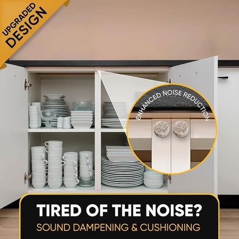 400 قطعة من مصدات أبواب الخزانة - مجموعة مختلطة من 5 أشكال، وسادات ذاتية اللصق باللون البيج لإغلاق هادئ - حماية من تثبيط الصوت للخزائن والأدراج والأثاث والجدران - Vellax in Kuwait