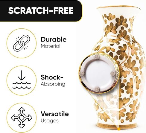 400 قطعة من مصدات أبواب الخزانة - مجموعة مختلطة من 5 أشكال، وسادات ذاتية اللصق باللون البيج لإغلاق هادئ - حماية من تثبيط الصوت للخزائن والأدراج والأثاث والجدران - Vellax in Kuwait