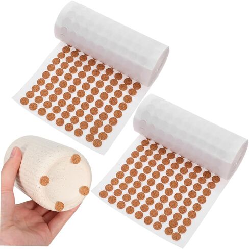 SHINEOFI 2000Pcs Self Adhesive Cork Bumper Pads for Cabinets and Noise Reducing Furniture Protectors for Home and Office Use Versatile Surface Protection in Saudi Arabia