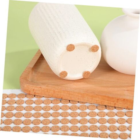 SHINEOFI 2000Pcs Self Adhesive Cork Bumper Pads for Cabinets and Noise Reducing Furniture Protectors for Home and Office Use Versatile Surface Protection in Saudi Arabia