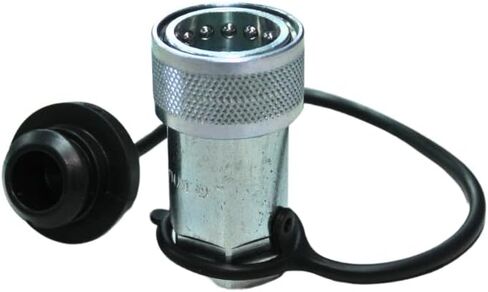 Hydraulic Quick Connect for Tractor, Female Coupler/Coupling Size 1/2" Thread 1/2" NPT Ag ISO 5675/ISO 7241-1 A Poppet Pioneer Style with Black dust Cap, .Dynamics. Brand in Saudi Arabia