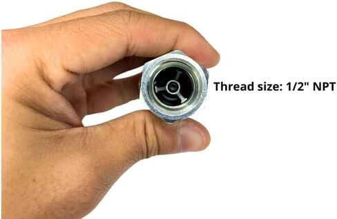 Hydraulic Quick Connect for Tractor, Female Coupler/Coupling Size 1/2" Thread 1/2" NPT Ag ISO 5675/ISO 7241-1 A Poppet Pioneer Style with Black dust Cap, .Dynamics. Brand in Saudi Arabia