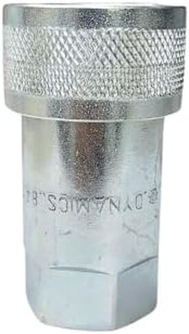 Hydraulic Quick Connect for Tractor, Female Coupler/Coupling Size 1/2" Thread 1/2" NPT Ag ISO 5675/ISO 7241-1 A Poppet Pioneer Style with Black dust Cap, .Dynamics. Brand in Saudi Arabia