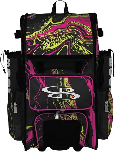 حقيبة Boombah Superpack Hybrid Rolling Bat - إصدار بعجلات وحقيبة ظهر - Hyperwave - خيارات ألوان متعددة in Saudi Arabia