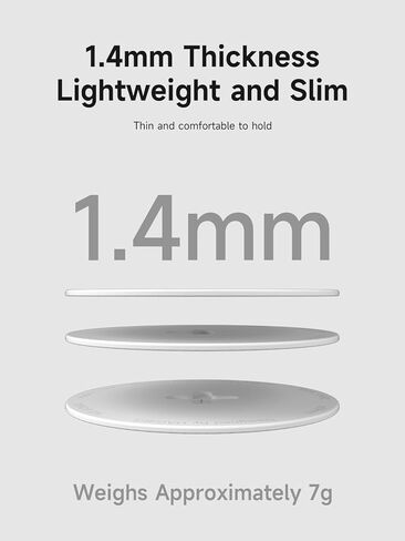 رقعة مغناطيسية Hagibis MagSafe، حلقة محول مغناطيسية، مجموعة تحويل مغناطيسية عالمية لبنك الطاقة، حاوية SSD، محطة إرساء، محور، حامل السيارة، حامل الهاتف (KM30 أبيض) in Kuwait