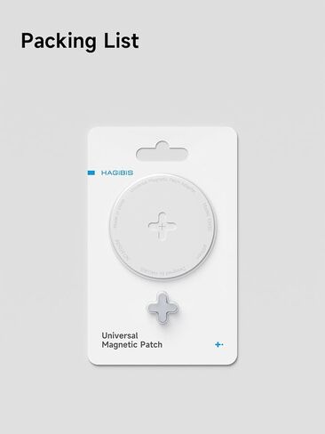 رقعة مغناطيسية Hagibis MagSafe، حلقة محول مغناطيسية، مجموعة تحويل مغناطيسية عالمية لبنك الطاقة، حاوية SSD، محطة إرساء، محور، حامل السيارة، حامل الهاتف (KM30 أبيض) in Kuwait