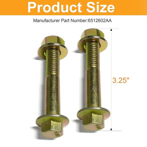 Sway Bar Lower Link Bolts Compatible with Jeep Wrangler JK/JL & Gladiator JT Replaces 6512602AA, 6104242AA, 6104718AA in Saudi Arabia