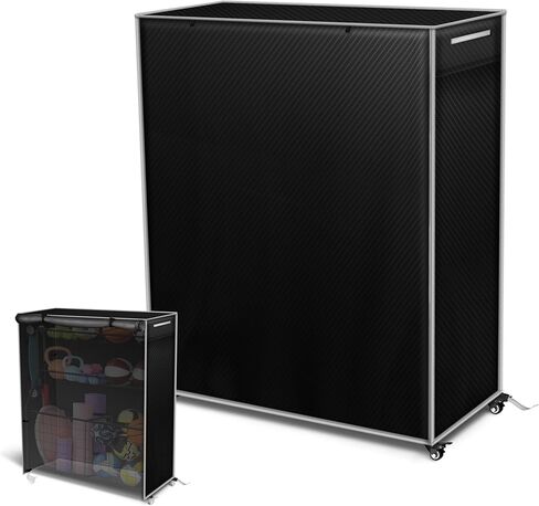 غطاء منظم للمعدات الرياضية للجراج، حماية من جميع الأحوال الجوية لتخزين المرآب والمعدات الرياضية - 91.44 سم طولًا × 45.72 سم عرضًا × 114.36 سم ارتفاعًا (الغطاء فقط) in Kuwait