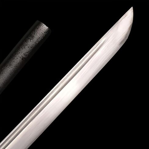 سيف الساموراي الياباني المصنوع يدويًا، من الفولاذ الكربوني 1095، كامل التانغ، مع غمد، للفنون القتالية والجمع والعرض in Kuwait