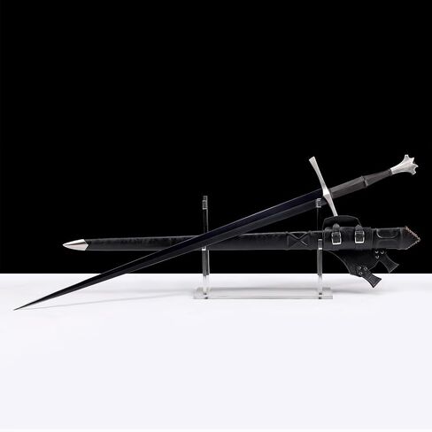SV Western Medieval Sword, Full Tang Tempered Handmade Real Sword, Manganese Steel Sharp 50.4 inches, Display, Collection, Gift in Kuwait