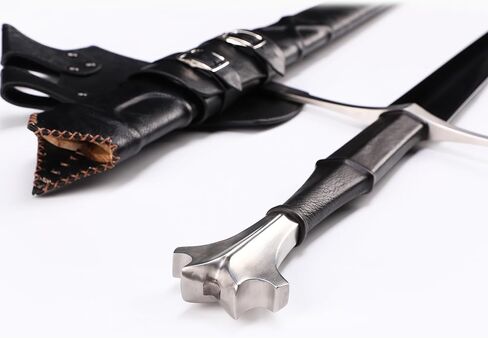 SV Western Medieval Sword, Full Tang Tempered Handmade Real Sword, Manganese Steel Sharp 50.4 inches, Display, Collection, Gift in Kuwait