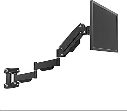 TV Bracket Tv Wall Mount Monitor Wall Mount Bracket, Fits 17 to 27 Inch Screen, Black Height (Two Cross arm in Saudi Arabia