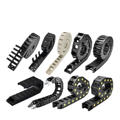 1 متر 20 25 سلاسل كابل نقل البلاستيك جسر سلسلة سحب مفتوحة مع موصلات نهاية أدوات الآلات حامل الأسلاك (55 مم، 25 × 60 مم، جسر قابل للفتح) in Kuwait