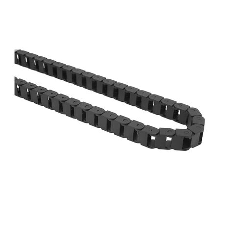 سلسلة كابل نايلون أسود 10 مم × 15 مم (ارتفاع داخلي × عرض داخلي) موصلات نهائية حامل كابل سلسلة سحب 1 متر in Kuwait