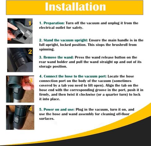 بديل لمجموعة خرطوم المكنسة الكهربائية Hoover Commercial HushTone 13+ و15+ Intellibelt مع مقبض وعصا تناسب CH54013، CH54015، CH54113، CH54115 in Saudi Arabia