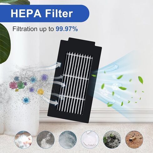 24 قطعة من قطع الغيار لـ Ecovacs Deebot T30C Omni/ T30C Omni Gen2/ T30C Pro Omni Robot طقم ملحقات المكنسة الكهربائية، 1 فرشاة رئيسية، 6 فرشاة جانبية، 4 فلتر، 6 وسادة ممسحة، 6 أكياس غبار in Kuwait