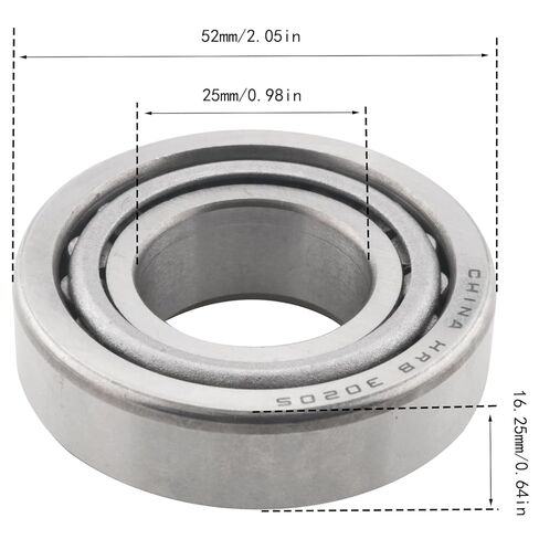 30205 Quiet Running High Speed Tapered Roller Bearing 25x52x16.25mm Wheel Bearing for Supporting Drive and Gear Shafts in Saudi Arabia