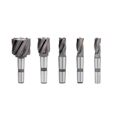 MT2 MT3 4# 20/25/30/35/40/50mm Steel Insert Carbide Spiral milling Cutter End Mill with Taper Shank with Welding Edge 1pcs(D12x26-3T-MT2) in Kuwait