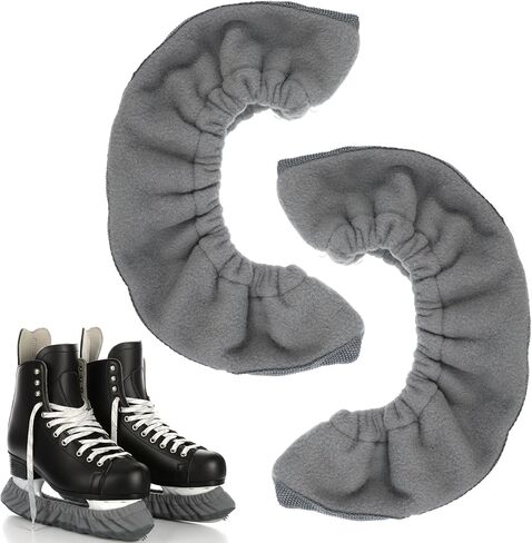 Nogeqi Ice Skate Blade Covers, Ice Skate Covers, Sports Blade Cover, Ice Skate Guards Protector for Hockey Skates, Figure Skate and Ice Skates, Grey in Saudi Arabia
