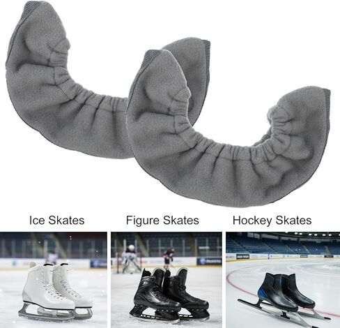 Nogeqi Ice Skate Blade Covers, Ice Skate Covers, Sports Blade Cover, Ice Skate Guards Protector for Hockey Skates, Figure Skate and Ice Skates, Grey in Saudi Arabia