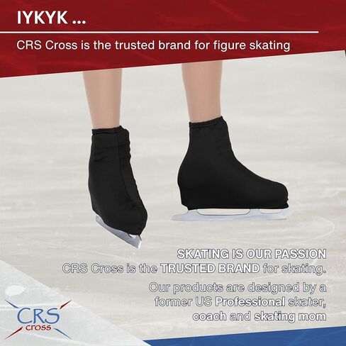 CRS Cross Skating Boot Covers Lycra Ice Skate Covers. Performance Ready Protection for Figure Skates, Ice Skating, Roller Skates. (Light Tan, Youth) in Kuwait
