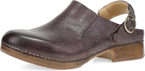 Dansko Millie's Women's Slingback دوار سدادات جلدية حزام-عمل مقاوم للانزلاق وملابس السد مع الدعم القوس ومرد قدمه in Kuwait