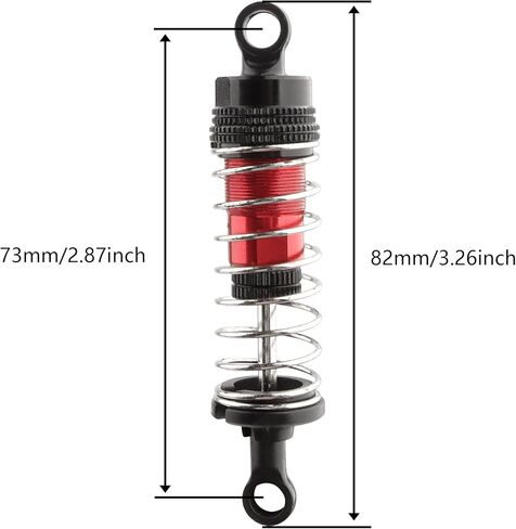 9201E RC Car 2 Pieces PX9211-18 Aluminum Shock Absorber Accessory Replacement Spare Parts for 9201E 9203E 9205E 9206E 9207E Trucks 200E 207E 210E Trucks in Saudi Arabia