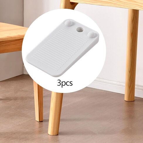 3-Level Furniture Leveling Wedges, Non-Slip Stackable Wedges for Home Improvement, Sofas, White in Saudi Arabia