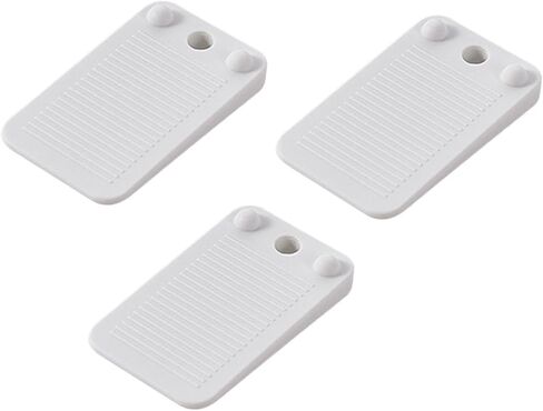 3-Level Furniture Leveling Wedges, Non-Slip Stackable Wedges for Home Improvement, Sofas, White in Saudi Arabia