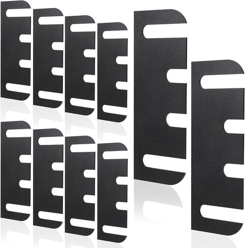 10pcs Door Hinge Shims, 10.16cm/4in PVC Hinge Shims Adjustable Spacer for Doors Filling Gaps Align for Repair Kit (Black) in Saudi Arabia