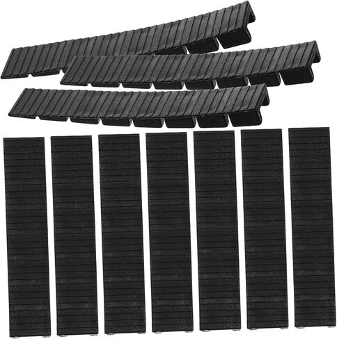 POPETPOP 20pcs Heavy Duty Furniture Wedges Leveling Shims Table Leg Levelers PP Material Black for Home Improvement Prevent Wobbly Tables and Secure Furniture Stability in Saudi Arabia