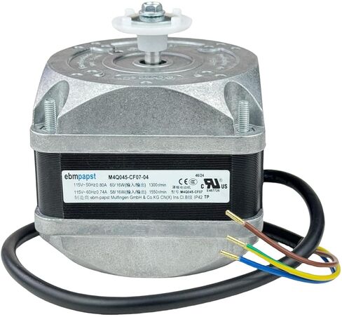 for ebm-papst M4Q045-CF07-04 Freezer Condenser Fan Motor, 115V AC Fan Motor compatible with Qideyipe ,0.80/0.74A 50Hz/60Hz 1550RPM, Refrigerator Cover Pole Motor M4Q045-CF07-04 in Saudi Arabia