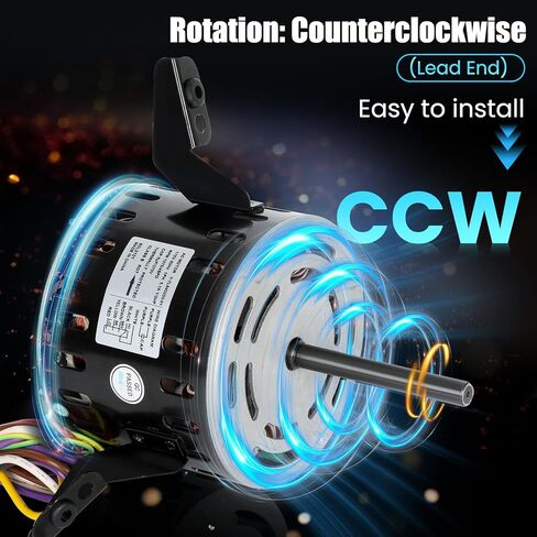 60L21 Furnace Blower Motor – Replacement for Lennox 60L21, 60L2101, 29W71, 21W85 – 1/3 HP 115V 1075 RPM Furnace Motor – Compatible with Armstrong, Ducane, Allied, Concord, US Motors K55HXHFZ-8638 in Kuwait