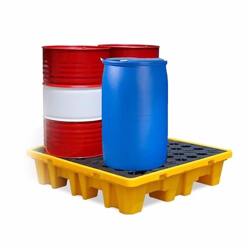 Portable Polyethylene Spill Tray with Non-Slip Grating, Lab Spill Containment Tray Or Chemical Storage & Compliance(66x36x12cm) in Saudi Arabia
