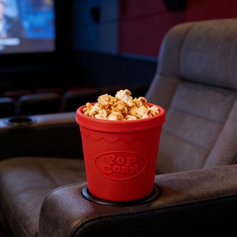 Reusable Silicone Popcorn Bucket Party Snack Container Movie Night Favor in Saudi Arabia