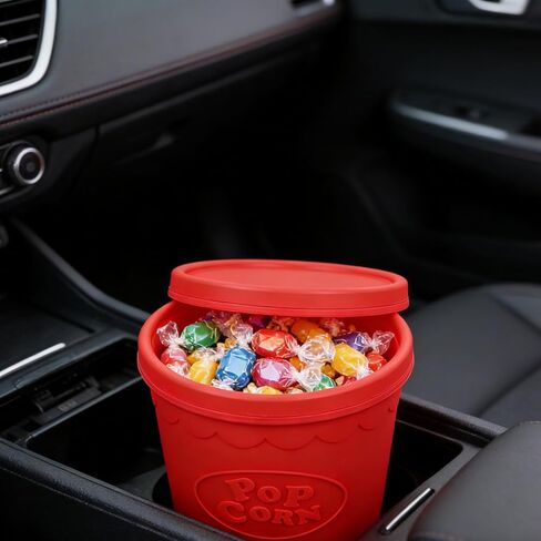 Reusable Silicone Popcorn Bucket Party Snack Container Movie Night Favor in Saudi Arabia