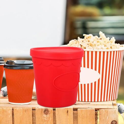 Reusable Silicone Popcorn Bucket Party Snack Container Movie Night Favor in Saudi Arabia