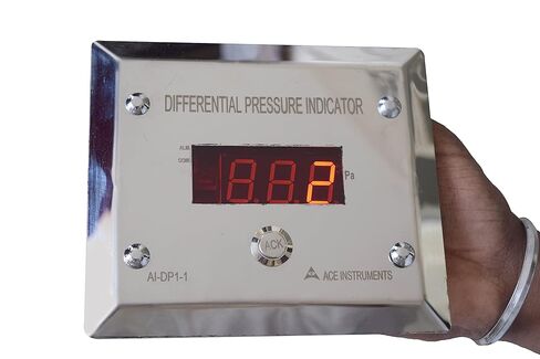 Clean Room Digital Differential Pressure Indicator Transmitter (Range: 0 to 100 Pascals) Along with Calibration Certificate and 12 Months Manufacturing Warranty Model: AI-DP1-LED in Kuwait