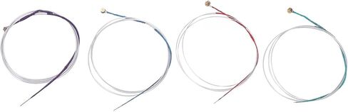 Viola Strings, 4 Pcs Viola String Replacement Set, Metal Viola Strings Accessories for Distinguishing Strings, Easy Installation and Tuning in Saudi Arabia