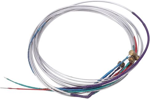 Viola Strings, 4 Pcs Viola String Replacement Set, Metal Viola Strings Accessories for Distinguishing Strings, Easy Installation and Tuning in Saudi Arabia